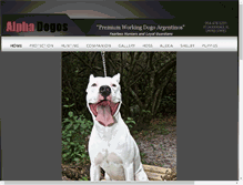 Tablet Screenshot of alphadogos.com